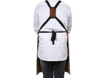 Arucas Suede Apron - Caramel Brown - Cabrini - Elegance Perfected