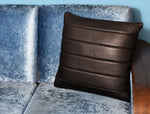 Baltimore Leather Pillow Cover Raven Black - Cabrini - Elegance Perfected
