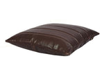 Baltimore Leather Pillow Cover - Walnut Brown - Cabrini - Elegance Perfected