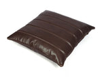 Baltimore Leather Pillow Cover - Walnut Brown - Cabrini - Elegance Perfected