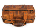 Brooks Upcycled Leather Duffle Bag Caramel - Cabrini - Elegance Perfected