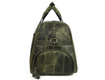 Brooks Upcycled Leather Duffle Bag – Seaweed - Cabrini - Elegance Perfected