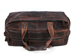 Brooks Upcycled Leather Duffle Bag Walnut - Cabrini - Elegance Perfected