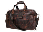 Brooks Upcycled Leather Duffle Bag Walnut - Cabrini - Elegance Perfected