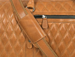 Cabrini 20 - Inch Quilted Leather Duffle Bag – Luxury Weekender & Travel Bag for Men and Women ✨ Storytelling Product Description - Cabrini - Elegance Perfected