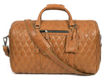 Cabrini 20 - Inch Quilted Leather Duffle Bag – Luxury Weekender & Travel Bag for Men and Women ✨ Storytelling Product Description - Cabrini - Elegance Perfected