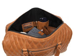 Cabrini 20 - Inch Quilted Leather Duffle Bag – Luxury Weekender & Travel Bag for Men and Women ✨ Storytelling Product Description - Cabrini - Elegance Perfected