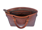 Cabrini Marlow Leather Tote Briefcase – Tan Laptop & Office Bag - Cabrini - Elegance Perfected