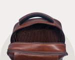Cabrini Morano – Premium Full - Grain Brown Leather Laptop Backpack - Cabrini - Elegance Perfected