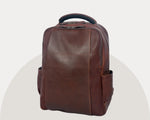 Cabrini Morano – Premium Full - Grain Brown Leather Laptop Backpack - Cabrini - Elegance Perfected