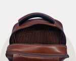 Cabrini Morano – Premium Full - Grain Brown Leather Laptop Backpack - Cabrini - Elegance Perfected