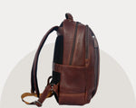 Cabrini Morano – Premium Full - Grain Brown Leather Laptop Backpack - Cabrini - Elegance Perfected