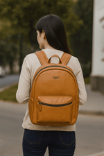 Classic Leather Backpack for Men & Women - Cabrini - Elegance Perfected
