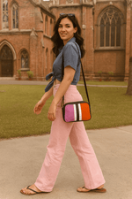 Classic Leather Crossbody Bag - Cabrini - Elegance Perfected