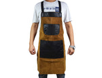 Florence Suede Apron - Raven Black - Cabrini - Elegance Perfected