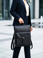 Full Grain Leather Laptop Backpack Vista Edition - Unisex - Cabrini - Elegance Perfected
