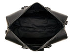 Full Grain Leather Overnight Combo – Raven Black - Cabrini - Elegance Perfected