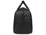 Full Grain Leather Overnight Combo – Raven Black - Cabrini - Elegance Perfected