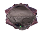 Full Grain Leather Weekender Bag – Hickory Brown - Cabrini - Elegance Perfected