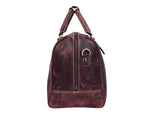 Full Grain Leather Weekender Bag – Hickory Brown - Cabrini - Elegance Perfected
