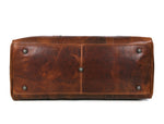 Full Grain Leather Weekender Bag – NY Brown - Cabrini - Elegance Perfected