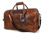 Full Grain Leather Weekender Bag – NY Brown - Cabrini - Elegance Perfected