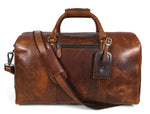 Full Grain Leather Weekender Bag – NY Brown - Cabrini - Elegance Perfected