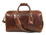 Full Grain Leather Weekender Bag – Penny Brown - Cabrini - Elegance Perfected