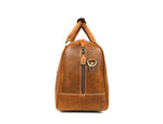 Full Grain Leather Weekender Bag – Tawny Brown - Cabrini - Elegance Perfected