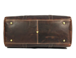 Full Grain Leather Weekender Bag – Walnut Brown - Cabrini - Elegance Perfected