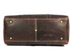 Full Grain Leather Weekender Bag – Walnut Brown - Cabrini - Elegance Perfected