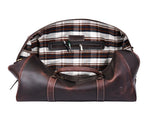 Full Grain Leather Weekender Combo – Walnut Brown - Cabrini - Elegance Perfected
