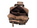 Hunter Brown Vintage Leather Backpack - Cabrini - Elegance Perfected