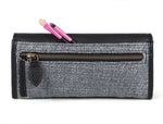 Kilim Style Leather Clutch - Cabrini - Elegance Perfected