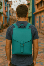 Leather Backpack – Classic Black Travel & Work Companion - Cabrini - Elegance Perfected