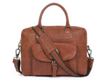 Leather Portfolio Bag - Multicolor - Cabrini - Elegance Perfected