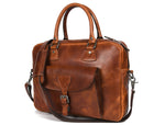 Leather Portfolio Bag – Top Grain Organizer for Travel & Office - Cabrini - Elegance Perfected