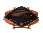 Leather Portfolio Bag – Top Grain Organizer for Travel & Office - Cabrini - Elegance Perfected