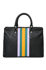 Leather Stripe Hand Bag - Cabrini - Elegance Perfected