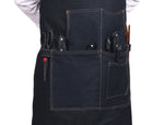 Lemos Canvas Apron – Denim Blue - Cabrini - Elegance Perfected