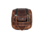 Quilted Leather Toiletry Bag – Brown - Cabrini - Elegance Perfected