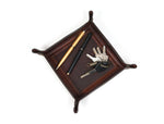 Ramage Leather Valet Tray - Walnut Brown - Cabrini - Elegance Perfected