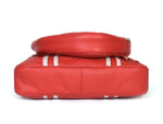Red Quilted Leather Laptop Tote Bag with Detachable Pouch | Premium Office & Travel Handbag for Women - Cabrini - Elegance Perfected