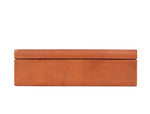 Rosemond Leather cuff - link Box - Caramel - Cabrini - Elegance Perfected