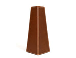 San Francisco Leather Flower Vase - Walnut Brown - Cabrini - Elegance Perfected