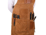 Serena Suede Apron – Tawny Brown Luxury Edition - Cabrini - Elegance Perfected
