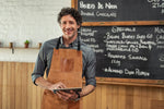 Serena Suede Apron – Tawny Brown Luxury Edition - Cabrini - Elegance Perfected