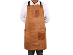 Serena Suede Apron – Tawny Brown Luxury Edition - Cabrini - Elegance Perfected