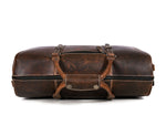 Taranto Leather Weekender Bag - Cedar - Cabrini - Elegance Perfected