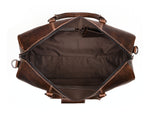 Taranto Leather Weekender Bag Cedar - Cabrini - Elegance Perfected